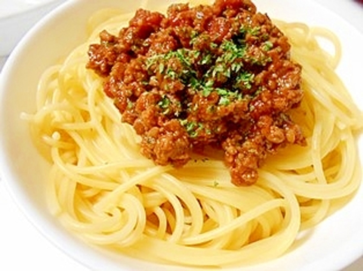 ケチャップと中濃ソースで ミートソーススパゲティ レシピ 作り方 By V るん 0394 楽天レシピ ケチャップと中濃ソースで ミートソーススパゲティ レシピ 作り方 By V るん 0394 楽天レシピ